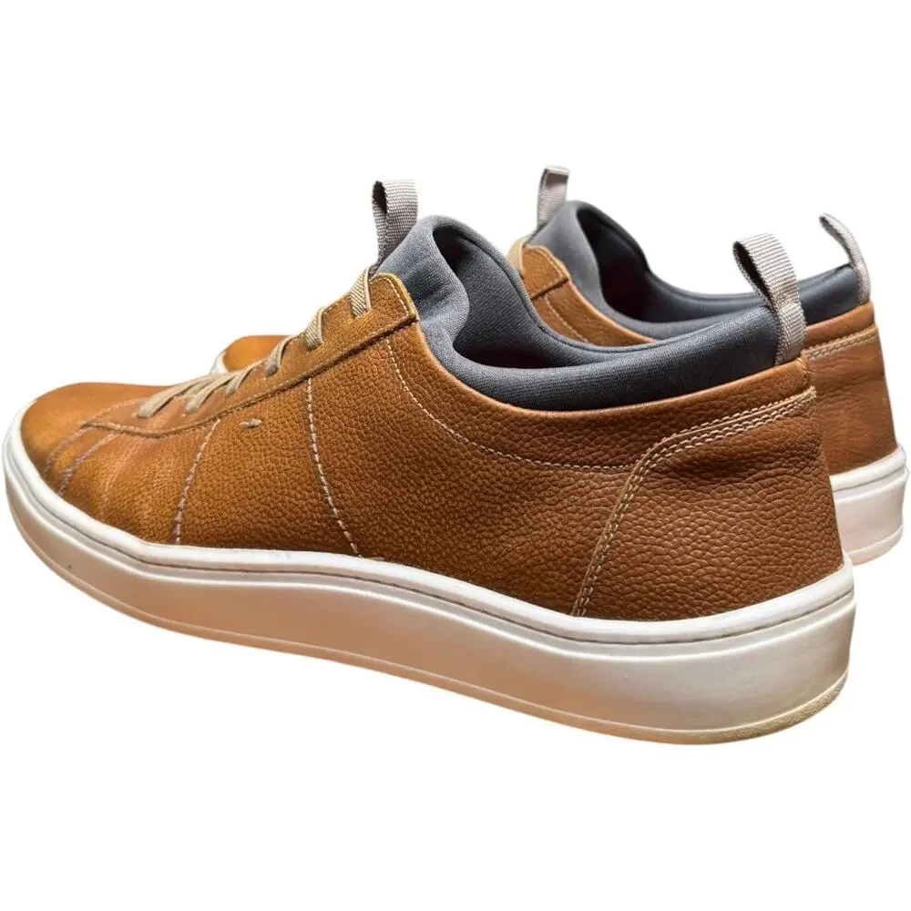 MARTIN DINGMAN Cameron Men 10.5 Old Saddle Leather Casual Shoes Sneakers 740351